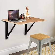 Wooden Wall Mounted Laptop Coffee Table