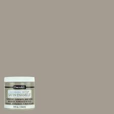 8 Oz Grey Taupe Satin Enamel Paint