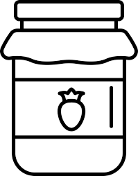 Jam Jar Line Icon Linear Style Sign