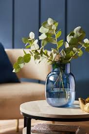 Buy Blue Glass Flower Vase From Next