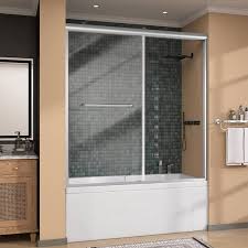Double Sliding Bath Tub Shower Door