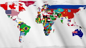World Flags Map Earth Planet Countries