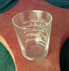Pre Prohibition Etched Shot Glass Green