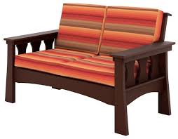 Outdoor Wood And Poly Loveseats Sofas