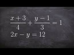 Equations Using Elimination