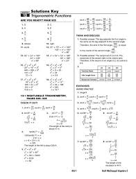 Algebra 2 Ch 13 Solutions Key