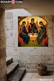The Holy Trinity Icon Brushed Aluminum