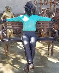 Life Size Famous Bronze Albert Einstein