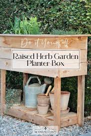 Diy Raised Herb Garden Planter Box