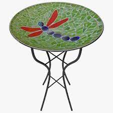 Mosaic Birdbath Table 3d Model
