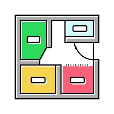 Floor Plan Bed Vector Art Icons And