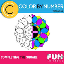 Completing The Square Color By Number