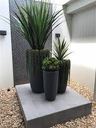 Big Concrete Planters Modern Outdoor