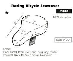All Sheepskin Racing Bike Seat Cover