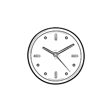 Wall Clock Sketch Icon Stock Vector By