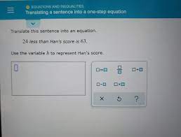 Inequalities Translating A Sentence