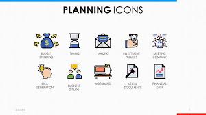 Planning Icons Free Powerpoint Template