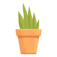 Room Plant Pot Icon Cartoon Vector