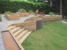 Wood Retaining Wall Ideas Landscape