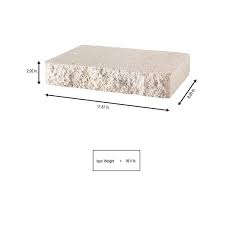 2 In X 12 In X 8 In Limestone Concrete Retaining Wall Cap 120 Piece 119 Sq Ft Pallet