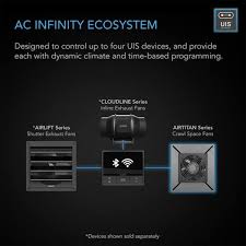 Ac Infinity Airtitan T3 6 In Ventilation Fan W Temperature Humidity Controller