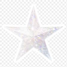 Silver Holographic Star Sticker With