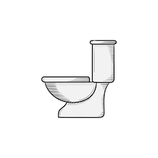 Toilet Hand Drawn Ilration Icon