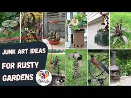 90 Rusty Garden Junk Art Ideas