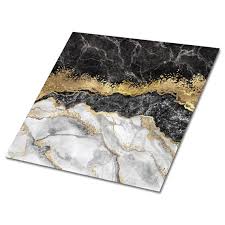 Marble Beach Vinyl Floor Tiles Black