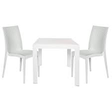 Mace Modern 3 Pcs Patio Dining Set