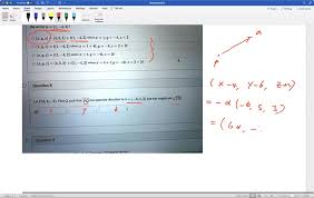 Vector And Parametric Equations