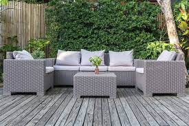 Large Terrace Patio With Rattan Garden
