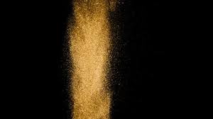 Gold Dust Falling Stock Footage