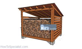 10 10 firewood shed plans 4 cord