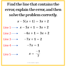 Solving Multi Step Equations Error
