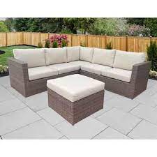 Resin Wicker Patio Sectional
