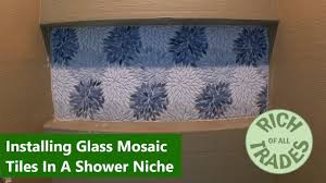 Installing Glass Mosiac Tiles In A
