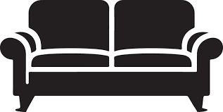 Black Sofa Vector Art Icons And