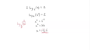 Logarithmic Equation Below