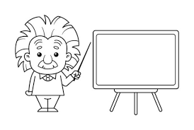 Albert Einstein Cartoon Character