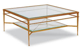 Tasca Square Gold Leaf Glass Tiered