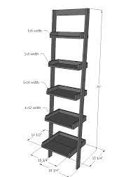 Leaning Ladder Wall Bookshelf Ana White