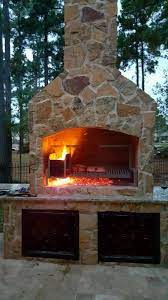 Outdoor Cooking Fireplace Backyard