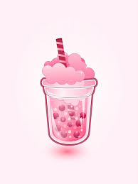 Premium Vector Pink Bubble Tea