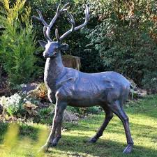 Classic Stag 84cm Bronze Metal Garden