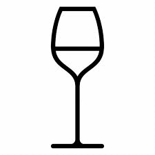 Glass White Wine Icon On