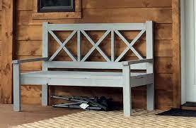 Large Outdoor Bench With X Backs Ana