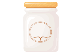 Glass Jar Cartoon Icon Empty Food
