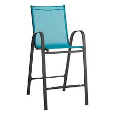Teal Sling Patio Barstool At Home
