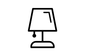 Table Lamp Icon Vector Afbeelding Door